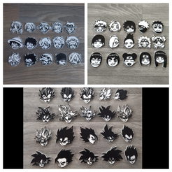 Chaveiros anime 3D personalizados — brindes 3D LABO 3D Rio de Janeiro