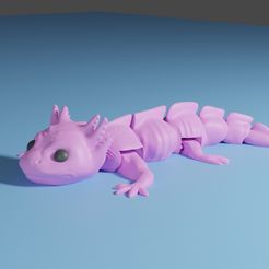 Cake topper 3D axolotl personagem fofo aniversário infantil