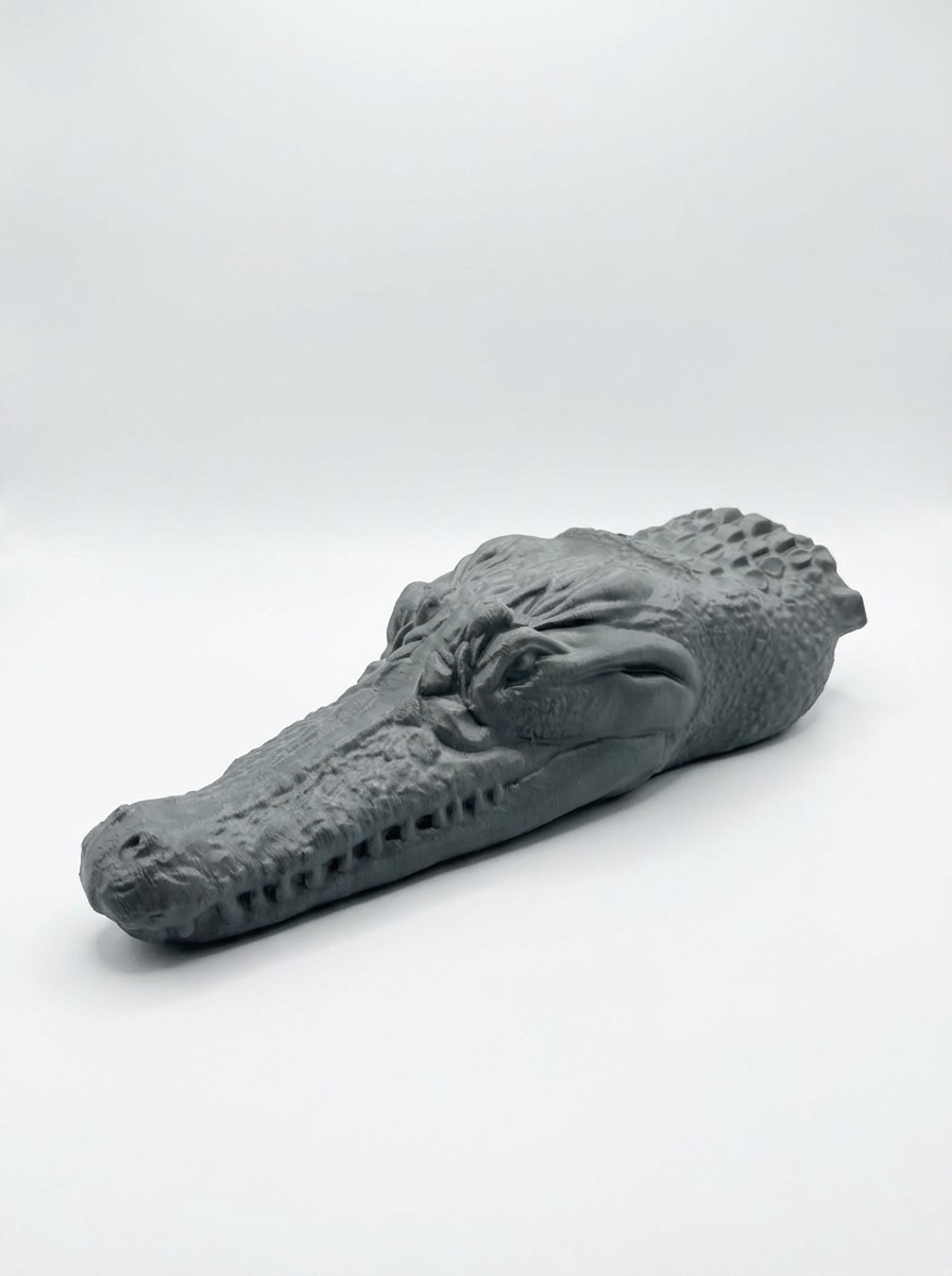 Crocodilo 3D souvenir realista — impressão 3D LABO 3D Rio