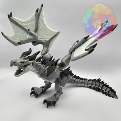 Dragão Wyvern articulado 3D — figurine fantasy impressão 3D