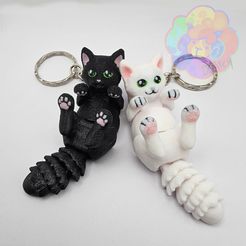 Gato personagem 3D — figurine mascote personalizado impressão 3D
