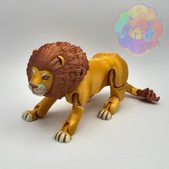 Leão personagem 3D — mascote original impressão 3D personalizada