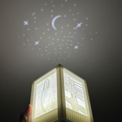 Lithophane lamp 3D — luminária personalizada com foto impressão 3D