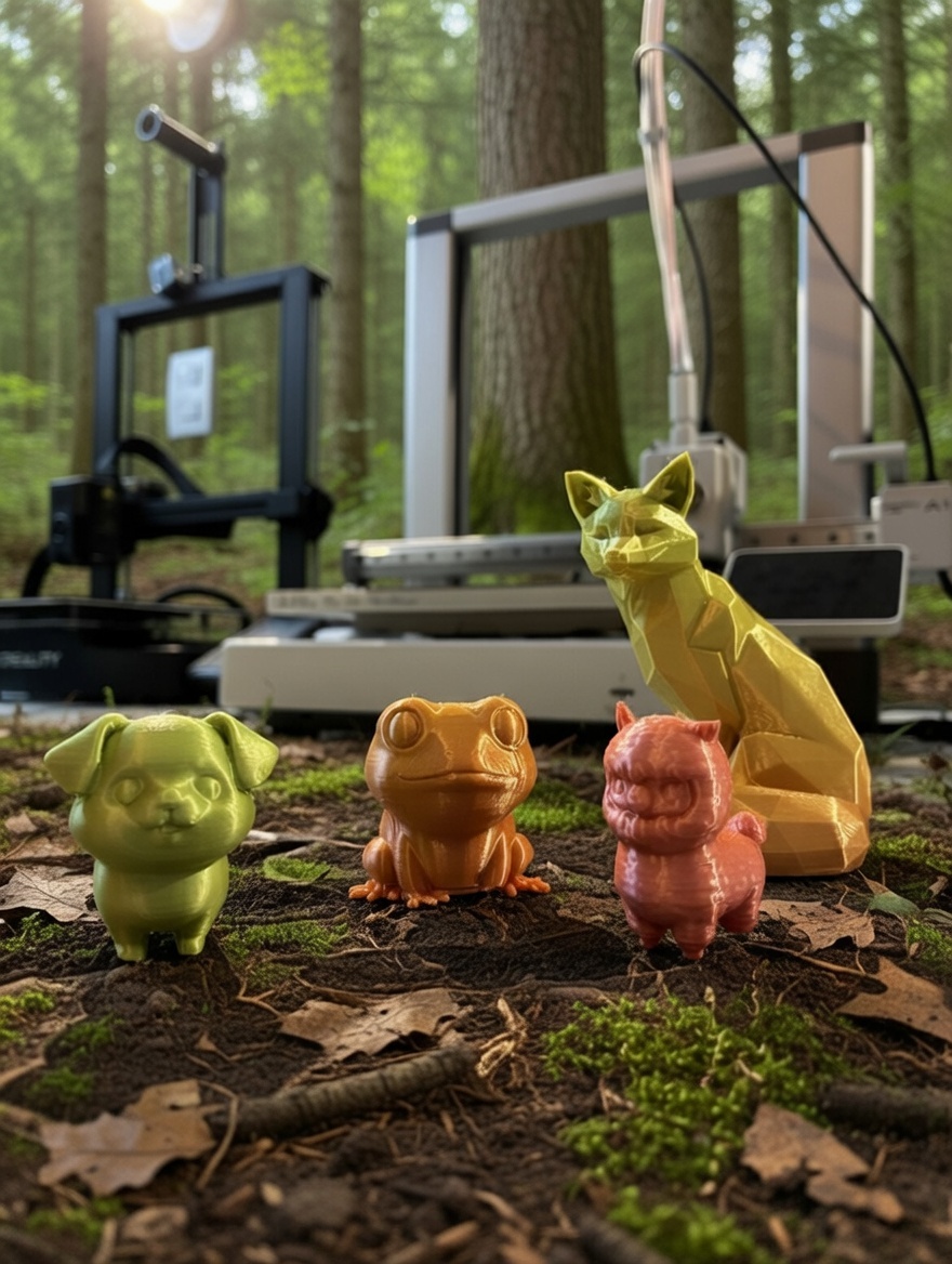 Coleção de animais low poly impressos em 3D — LABO 3D