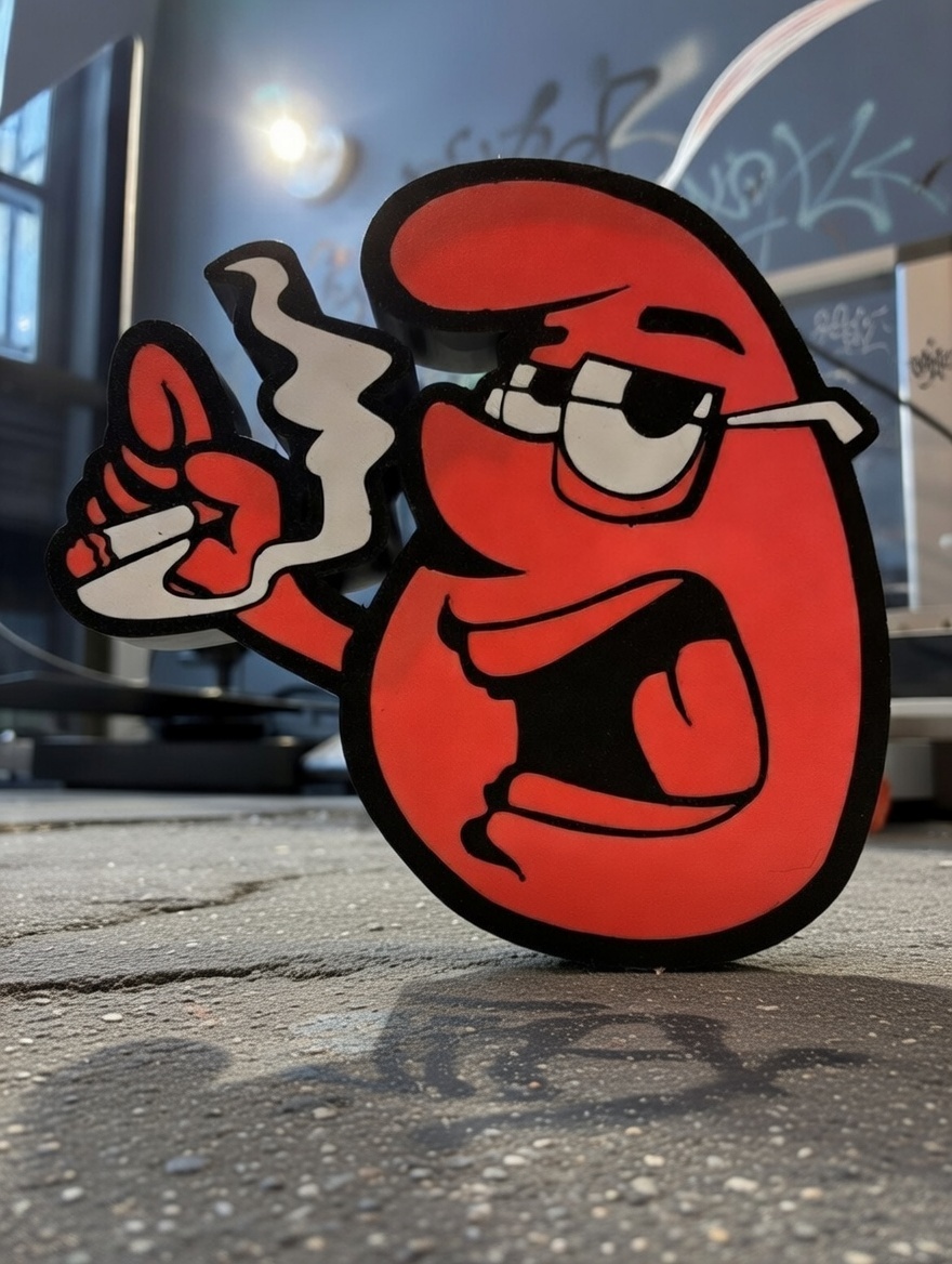 Remela — personagem urbano cartoon impresso em 3D — LABO 3D