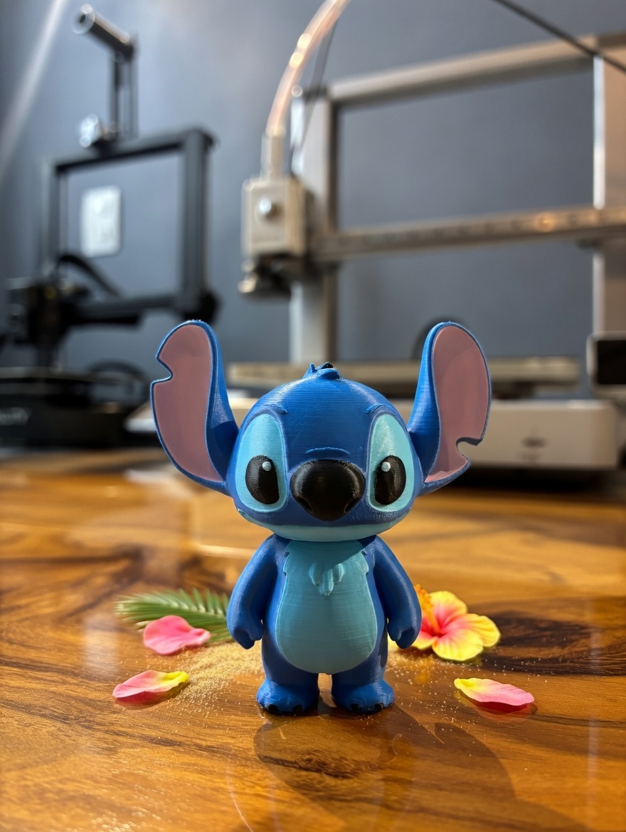 Personagem Stitch impresso em 3D — LABO 3D Rio de Janeiro