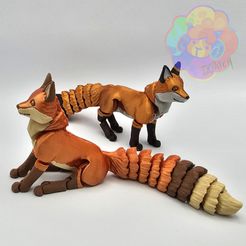 Raposa personagem 3D — figurine autoral impressão 3D Rio