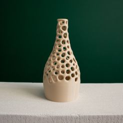 Vaso Voronoi 3D — vaso geométrico impressão 3D decoração moderna