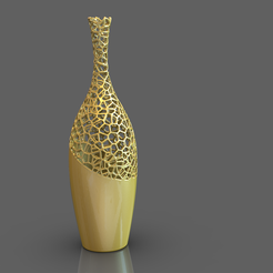 Vaso Voronoi v2 3D — vaso decorativo geométrico impressão 3D